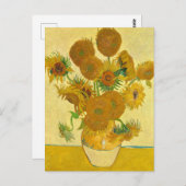 Zonnebloemen van Vincent Van Gogh Briefkaart (Voorkant / Achterkant)