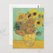 Zonnebloemen van Vincent Van Gogh Briefkaart (Voorkant / Achterkant)
