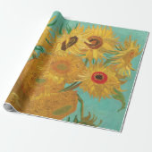 Zonnebloemen van Vincent Van Gogh Cadeaupapier (Uitgerold)