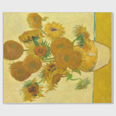 Zonnebloemen van Vincent Van Gogh Cadeaupapier (Vlak)