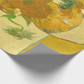 Zonnebloemen van Vincent Van Gogh Cadeaupapier (Hoek)