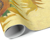 Zonnebloemen van Vincent Van Gogh Cadeaupapier (Rol Hoek)