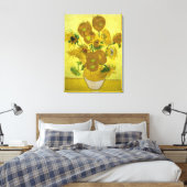 Zonnebloemen van Vincent Van Gogh Canvas Afdruk (Insitu (Slaapkamer))