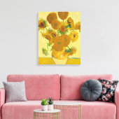 Zonnebloemen van Vincent Van Gogh Canvas Afdruk (Insitu (Woonkamer))