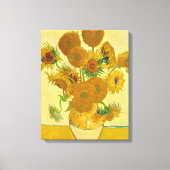Zonnebloemen van Vincent Van Gogh Canvas Afdruk (Voorkant)