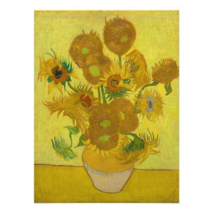 Zonnebloemen van Vincent van Gogh Foto Afdruk