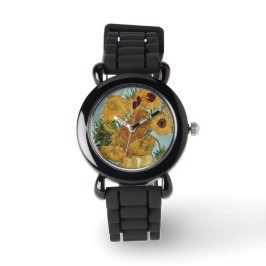 Zonnebloemen van Vincent Van Gogh Horloge