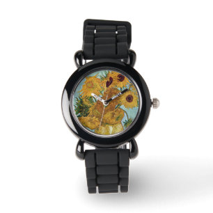 Zonnebloemen van Vincent Van Gogh Horloge