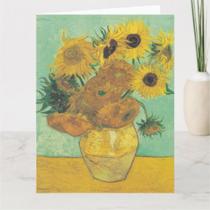 Zonnebloemen van Vincent Van Gogh Kaart