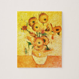  zonnebloemen van Vincent van Gogh Legpuzzel