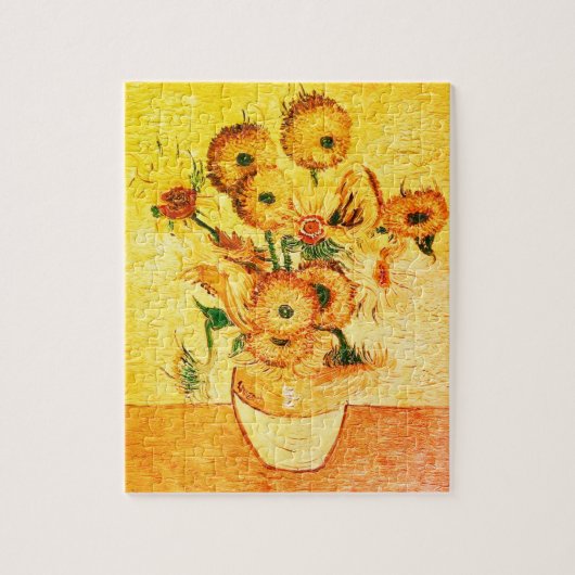 zonnebloemen van Vincent van Gogh Legpuzzel (Verticaal)