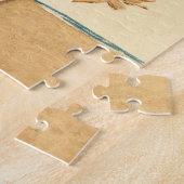  zonnebloemen van Vincent van Gogh Legpuzzel (Zijkant)