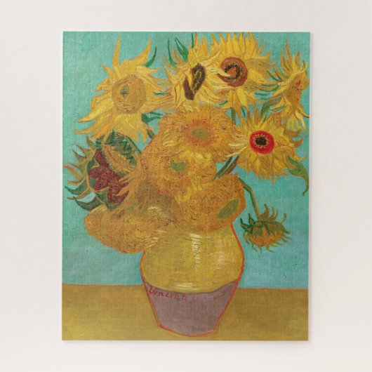 Zonnebloemen van Vincent Van Gogh Legpuzzel (Verticaal)