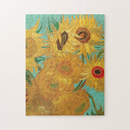 Zonnebloemen van Vincent Van Gogh Legpuzzel