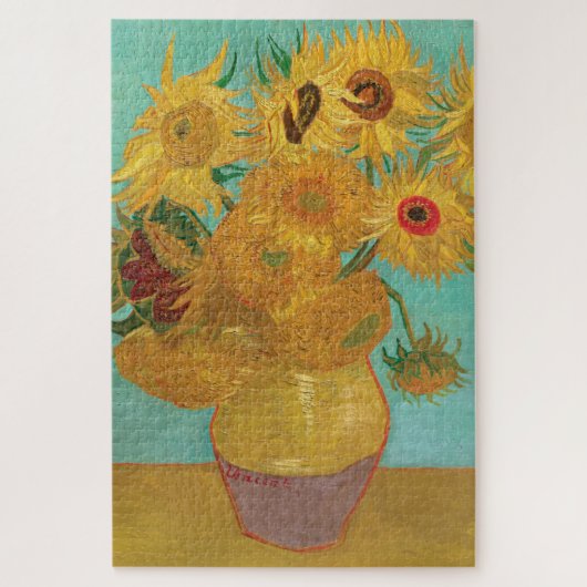 Zonnebloemen van Vincent Van Gogh Legpuzzel (Verticaal)