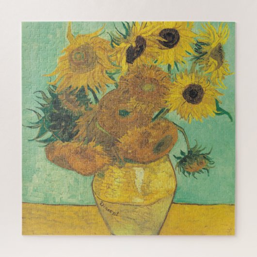 Zonnebloemen van Vincent Van Gogh Legpuzzel (Verticaal)