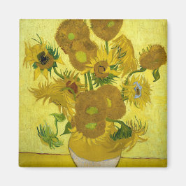 Zonnebloemen van Vincent Van Gogh Magneet