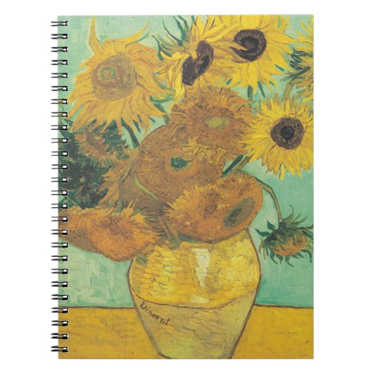 Zonnebloemen van Vincent Van Gogh Notitieboek (Voorkant)