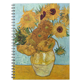 Zonnebloemen van Vincent Van Gogh Notitieboek