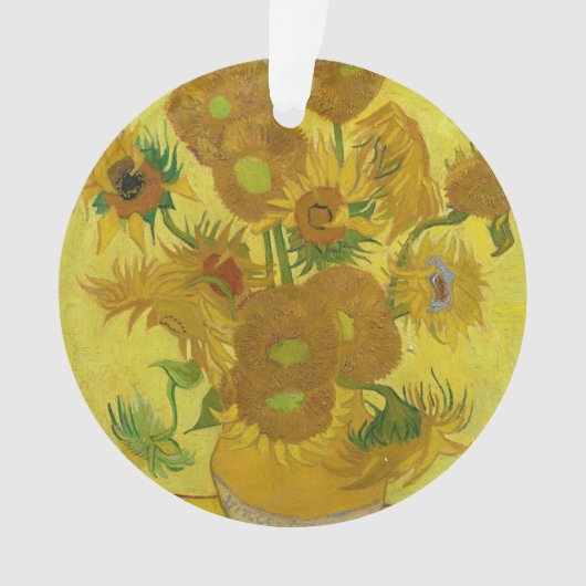 Zonnebloemen van Vincent van Gogh Ornament (voorkant)