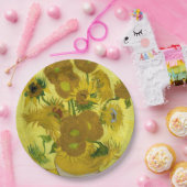 Zonnebloemen van Vincent Van Gogh Papieren Bordje (Feest)