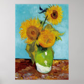 Zonnebloemen van Vincent Van Gogh Poster (Voorkant)