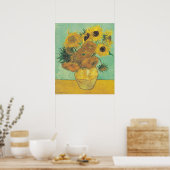 Zonnebloemen van Vincent Van Gogh Poster (Keuken)