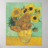 Zonnebloemen van Vincent Van Gogh Poster (Voorkant)