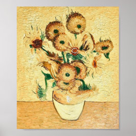  zonnebloemen van Vincent van Gogh Poster