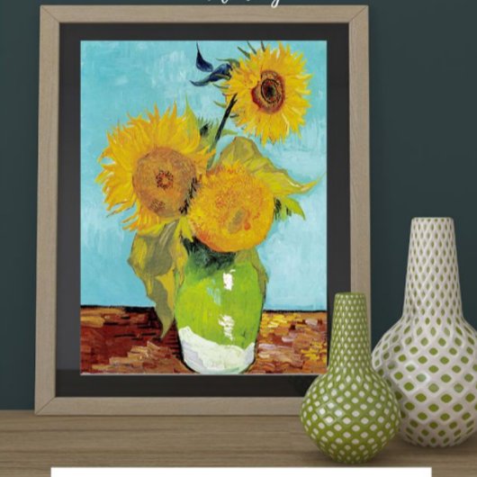 Zonnebloemen van Vincent Van Gogh Poster