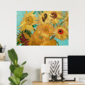 Zonnebloemen van Vincent van Gogh Poster (Thuiskantoor)