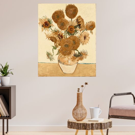 zonnebloemen van Vincent van Gogh Poster (Woonkamer 3)