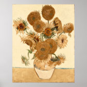 zonnebloemen van Vincent van Gogh Poster (Voorkant)