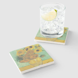 Zonnebloemen van Vincent Van Gogh Stenen Onderzetter