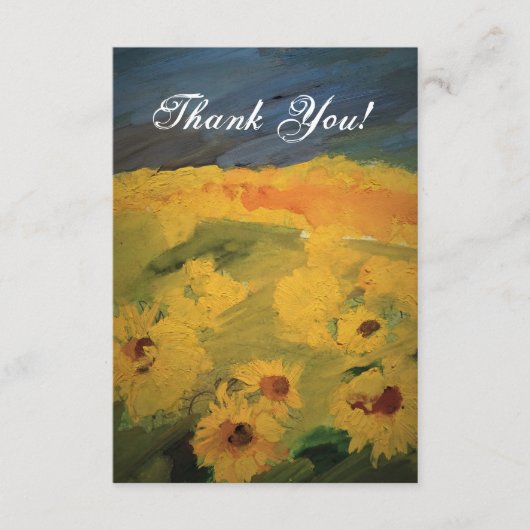 Zonnebloemen Veldkunst, Hartelijk dank Informatiekaartje (Voorkant)