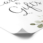 Zonnebloemen Ventilatormarinevlek Kaart Poster (Hoek)