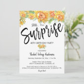 Zonnebloemen Verrassingsdag Kaart (Staand voorkant)