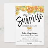 Zonnebloemen Verrassingsdag Kaart (Voorkant / Achterkant)