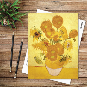 Zonnebloemen Vijftien Geel Vincent van Gogh Briefkaart