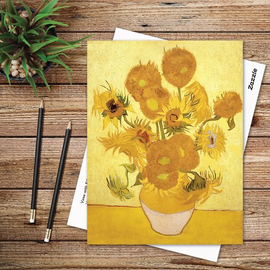 Zonnebloemen Vijftien Geel Vincent van Gogh Briefkaart