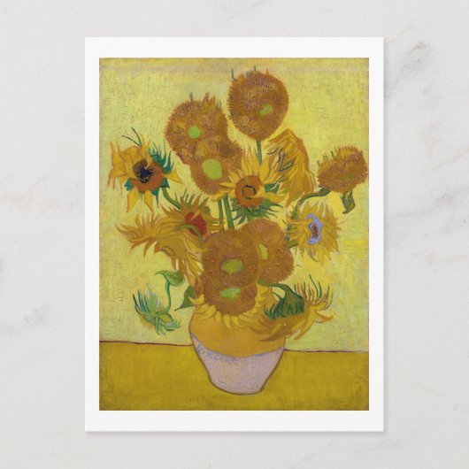 Zonnebloemen, Vincent van Gogh, 1889 Briefkaart (Voorkant)