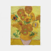Zonnebloemen, Vincent van Gogh, 1889 Fleece Deken (Voorkant)