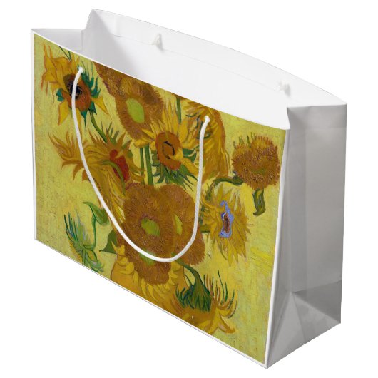 Zonnebloemen, Vincent van Gogh, 1889 Groot Cadeauzakje (Achterkant Gekanteld)