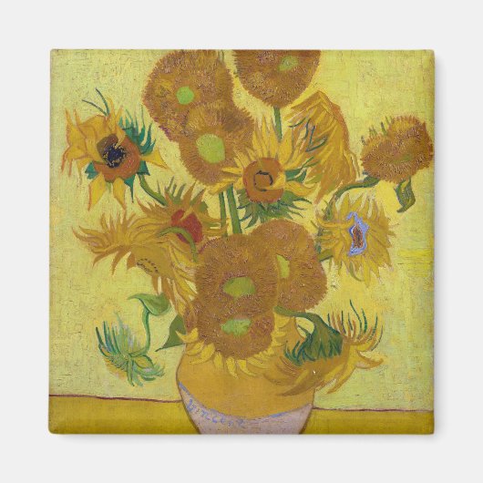 Zonnebloemen, Vincent van Gogh, 1889 Magneet (Voorkant)