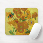 Zonnebloemen, Vincent van Gogh, 1889 Muismat (Met muis)