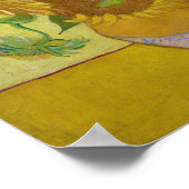 Zonnebloemen, Vincent van Gogh, 1889 Poster (Hoek)