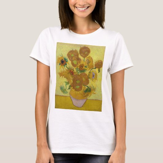 Zonnebloemen, Vincent van Gogh, 1889 T-shirt (Voorkant)