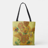 Zonnebloemen, Vincent van Gogh, 1889 Tote Bag (Achterkant)