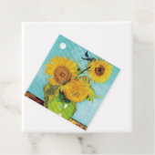 Zonnebloemen Vincent van Gogh Bedankjes Labels (In situ)