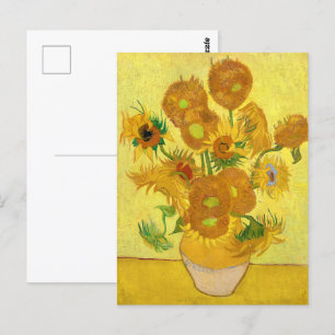 Zonnebloemen, Vincent van Gogh Briefkaart